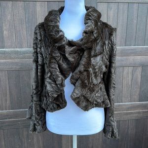 Faux fur jacket
